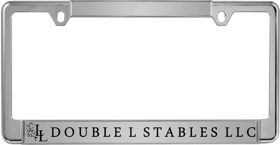 Double L - Custom metal license plate frame